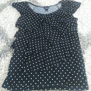 Black and White Maternity Shirt
